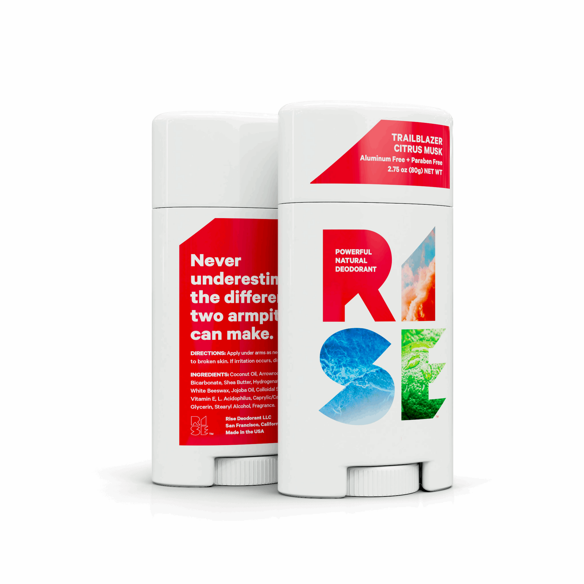 RISE - Powerful, natural deodorant - Trailblazer Citrus Musk