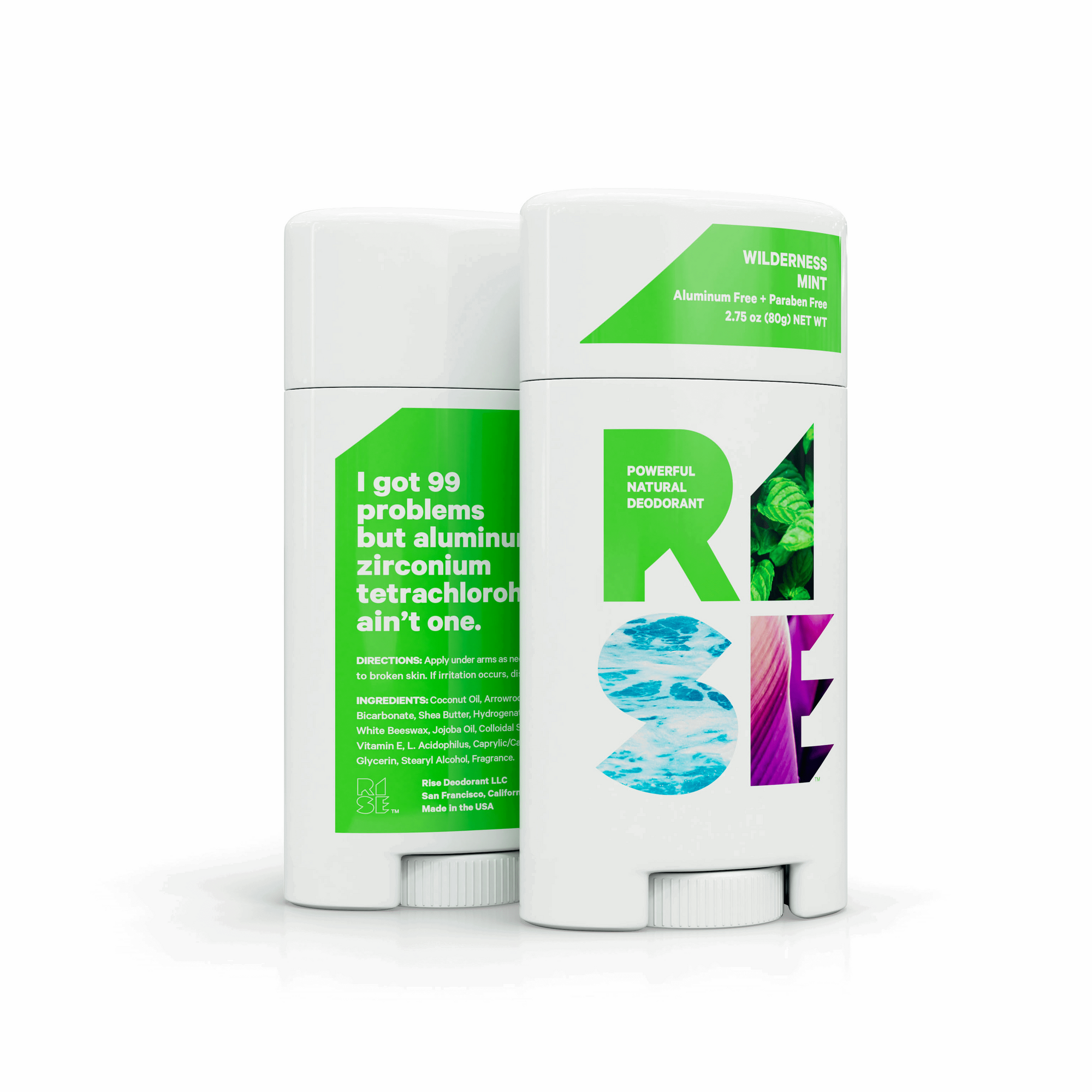 RISE- Powerful, natural deodorant - Wilderness Mint