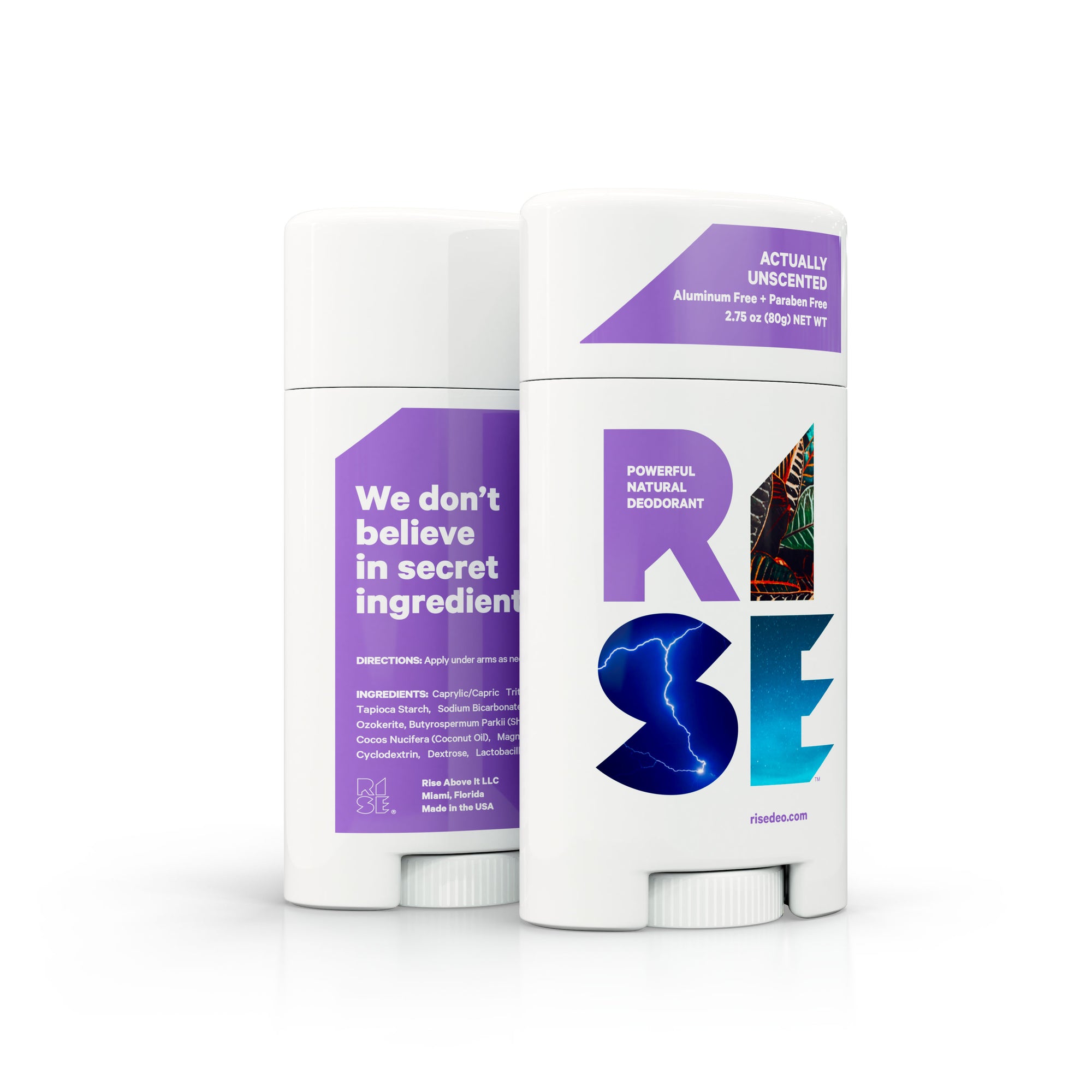 RISE - Powerful natural deodorant - Actually Unscented